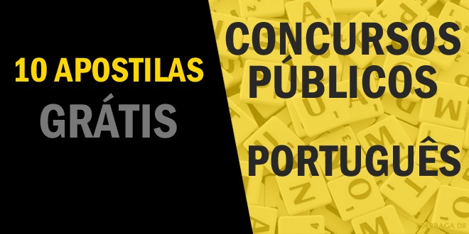 10 apostilas grátis de Português para Concursos Públicos